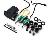 Ecualizador de guitarra clásica acústica de 3 bandas, preamplificador de ecualizador, tono de graves conciso, volumen ajustable 6.35, salida de cabezal de audio Violao Pickup para Taylor