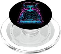 Ecualizador de música House Cat DJ I Play What I Want Rave EDM PopSockets PopGrip para MagSafe