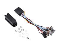 Ecualizador de Pastillas de Pickup Guitarra,EQ Ecualizador de Activo 2 Bandas Pickup Guitarra Preamp Piezo Preamplificador de Circuito de Bajos de Guitarra de Electrica Control de Tono con Accesorios