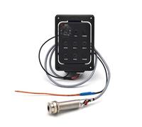 Ecualizador De Preamplificador De 5 Bandas, 10 Uds., Con Pastilla Sintonizadora Para Guitarra Acústica Con Piezo Suave Negro