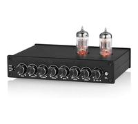 Ecualizador de preamplificador de ecualizador de 7 bandas, preamplificador de tubo de vacío HiFi, entradas y salidas XLR RCA, ajuste de frecuencia 50Hz-16KHz para audio doméstico y automotriz