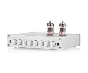 Ecualizador de preamplificador de tubo de vacío con ecualizador de 7 bandas, salidas XLR RCA, ajuste de frecuencia de 50 Hz-16 KHz para sistemas de audio de coche y hogar