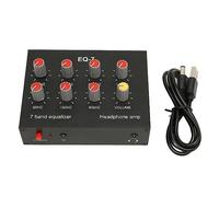 Ecualizador de Sonido de 7 Bandas, Ecualizador Digital de Doble Canal de Aleación de Aluminio con Circuito de Controlador de Auriculares, para Teléfonos Móviles
