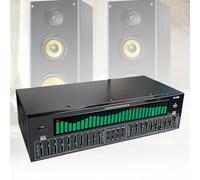 Ecualizador digital de 31 bandas: ecualizador gráfico estéreo con analizador de espectro de audio, 12 patrones de ritmo y afinación independiente dual de 10 bandas para profesionales de audio en el