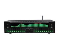 Ecualizador digital de 31 bandas, ecualizador gráfico estéreo de audio digital, con reducción de ruido, 12 patrones de ritmo, afinación independiente doble de 10 segmentos, ecualizador de ecualización