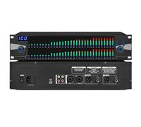 Ecualizador digital de 31 bandas, ecualizador gráfico estéreo dual, pantalla de espectro LED, 10 resultados preestablecidos personalizables para producción de música, ideal para mezcla de audio y