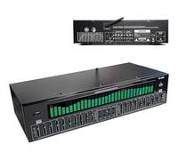 Ecualizador digital dual de 31 bandas con pantalla de espectro LED, decodificación de audio digital coaxial óptico Bluetooth 5.4, reducción de ruido, para escenario, concierto, estudio de grabación