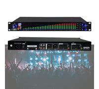 Ecualizador Digital Profesional de 31 Bandas Controlador de Efectos de Ecualizador gráfico Procesador Mezclador Digital DJ Adecuado para el hogar/ktv/Bar/Escenario (Tamaño: EQ-777S