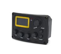 Ecualizador EQ De Bajo Para Guitarra Acústica De 4 Bandas Con Sintonizador De Procedimiento Digital Pastilla De Guitarra