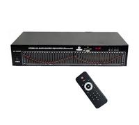 Ecualizador estéreo dual de 20 bandas, controlador de efectos de audio digital, ecualizador de sintonización de ecualizador de alta fidelidad para el hogar, con Bluetooth, control remoto, reducción de
