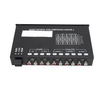 Ecualizador Gráfico de Audio para Automóvil de 7 Bandas Ecualizador para Automóvil Ajuste de Ganancia Variable Entrada Auxiliar de CD Seleccione EQ de Entrada para