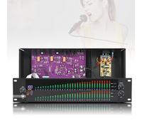 Ecualizador gráfico dual de 31 bandas: doble canal, montaje en rack de 2U, 10 efectos preestablecidos, entradas USB/analógicas, perfecto para mejorar el audio del hogar y el estudio
