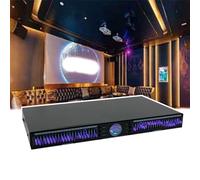 Ecualizador gráfico estéreo (alto/medio/grave), ecualizador digital de 22 bandas, 10 modos preestablecidos + múltiples interfaces (AUX y DVD), reducción de ruido,Black