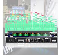 Ecualizador GráFico EstéReo Dual De 31 Bandas, Ecualizador GráFico Controlador De Efectos Equilibrados Dj Procesador Mezclador Digital Eliminador De RetroalimentacióN Dsp