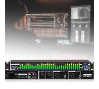 Ecualizador gráfico estéreo: ecualizador de audio profesional con 10 efectos preestablecidos y bajos ajustables/medios/altos para grabación de estudio