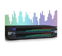 Ecualizador gráfico profesional de 2 canales con ecualizador estéreo de 31 bandas, preajustes personalizables y ajustes independientes bajos/medios/altos para mejorar el audio del estudio de grabación