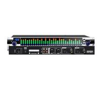 Ecualizador gráfico profesional de 2 canales, estéreo de 31 bandas, 10 efectos preestablecidos, ajuste independiente de bajos/medios/agudos, calidad de sonido HD, ecualizador digital para estudio de