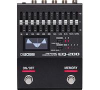 Ecualizador gráfico programable BOSS EQ-200 - Ecualizador doble de 10 bandas con rango ajustable, flujo de señal flexible e inserción pre/postFX