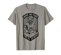 Ecualizador Musical de Halloween Have No Fear The DJ Is Here Zombie Camiseta