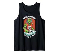 Ecualizador Musical de Halloween Have No Fear The DJ Is Here Zombie Camiseta sin Mangas
