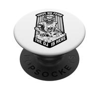 Ecualizador Musical de Halloween Have No Fear The DJ Is Here Zombie PopSockets PopGrip Adhesivo