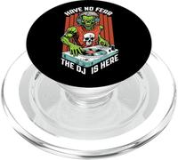 Ecualizador Musical de Halloween Have No Fear The DJ Is Here Zombie PopSockets PopGrip para MagSafe
