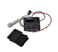 Ecualizador profesional de guitarra acústica de 3 bandas con pantalla LCD, mejora tu sonido con controles fáciles, perfecto para actuaciones en vivo o sesiones de grabación