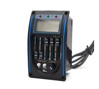 Ecualizadores afinador de 5 bandas, preamplificador de ecuación de guitarra acústica, textura ABS, adecuado para guitarra, sonido superior