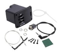 Ecualizadores de guitarra premontados de 2 bandas, sistemas de control de frecuencia, accesorios de montaje de textura para instrumentos folclóricos ukelele