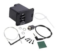 Ecualizadores de guitarra premontados de 2 bandas, sistemas de control de frecuencia, accesorios de montaje de textura para instrumentos folclóricos, afinador de ukelele