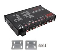 Ecualizadores estéreo de metal para automóvil, fáciles de instalar, adecuados para un ajuste preciso de frecuencia, ajuste óptimo del sonido