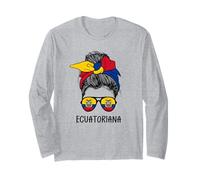 Ecuatoriana Girl Ecuadorian Heritage Ecuador Flag Manga Larga