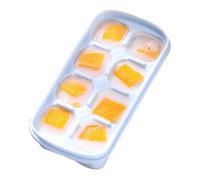 Ecubes - Congelador con tapa - ischwürfel - congelador a prueba de 8 compartimentos y tapas | Cubitos de hielo flexibles, cubitos de hielo apilables para sopa, caldo y salsa