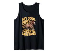 Ecuestre Mi Alma Monta con mi Mustang Kiger Camiseta sin Mangas