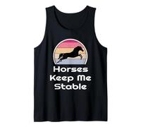 Ecuestre Regalo Caballo Jinete Caballos Mantener Estable Camiseta sin Mangas