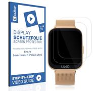 Ecultor 2x película protectora 3D compatible con Liu Jo Smartwatch Voice Mini, Flexible, 100% cobertura, Fingerprint-ID Compatible, película protector de pantalla