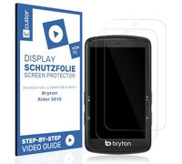 Ecultor 2x película protectora 3D mate compatible con Bryton Rider S810, Flexible, 100% cobertura, Fingerprint-ID Compatible, protector de pantalla