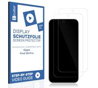 Ecultor 2x película protectora 3D mate compatible con Oppo Find X8 Pro, Flexible, 100% cobertura, Fingerprint-ID Compatible, protector de pantalla