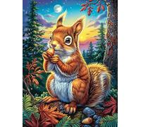 Écureuil Avec UNE glande Dans le Jardin d'automne Puzzle 1000 Piezas Cartón Grueso para Principiantes Animal Planta Ejercicio Mental Relajante Ocio Creativo Casa Regalo Creativo 1000 P