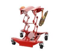 ECUTEE gato de transmisión de suelo 200kg con cuatro ruedas giratorias de alta capacidad, altura 185-590 mm Gato de transmisión para coches para levantar y bajar cajas de cambios
