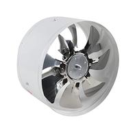 ECUTEE Ventilador de tubo de 12 pulgadas, 300 mm, ventilador axial, ventilador axial, ventilador en línea, extractor de aire, ventilador industrial, funcionamiento silencioso, para baño, cocina, color