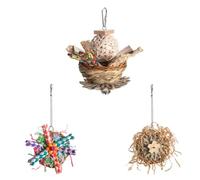 ECVGHD Bloques de juguete para masticar pájaros pequeños, papel de trituración para mascotas