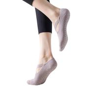 ECVGHD Calcetines de yoga antideslizantes para mujer con empuñaduras para ballets, baile, barre