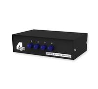 ECVGHD Conmutador de vídeo 4 en 1 Que Ahorra Espacio para de | Ahorro de espacio para cambiar cómodamente entre reproductores y de juegos sin a conectarse