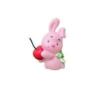 ECVGHD Figuras de conejo, estatua de conejo, decoración de tartas para mesa de coche