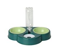 ECVGHD Juego combinado de vajilla 3 en 1 para mascotas, cuenco de agua y comida automática