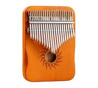 ECVGHD Piano de pulgar pequeño portátil de 17/21 teclas, piano de pulgar de madera, instrumento musical