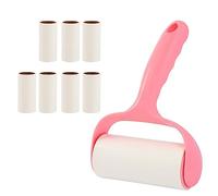 ECVGHD Rodillo de pelusa con 8 rollos de recambio, papel adhesivo rasgable, removedor de pelo de mascotas