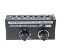ECVGHD Selector de conmutador de Sonido de 6 Canales con entradas de | Conmutador de selección para calidad de sonido perfecta con salida clara y ajuste de volumen preciso