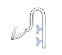 ECVGHD Tubo de cristal transparente con ventosas para acuarios y tanques